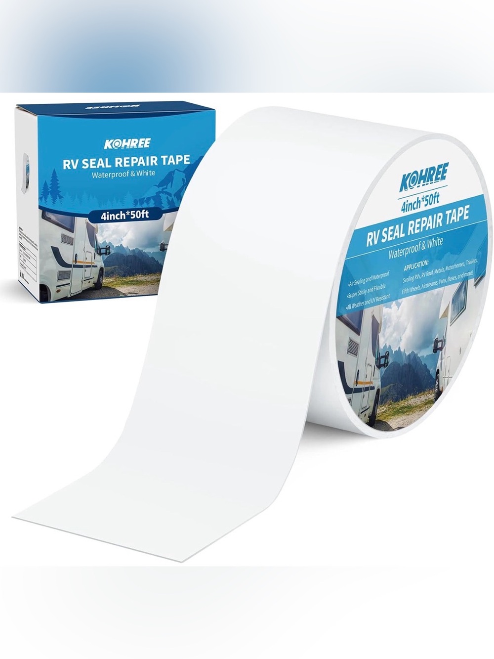 RV Roof Sealant Tape – 4” × 50 ft | Brand New